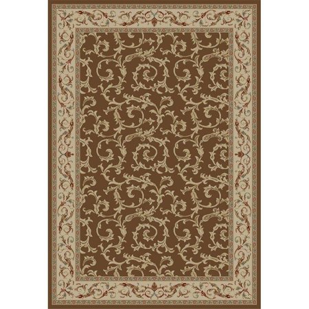 CONCORD GLOBAL 5 ft. 3 in. x 7 ft. 7 in. Jewel Veronica - Brown 43985